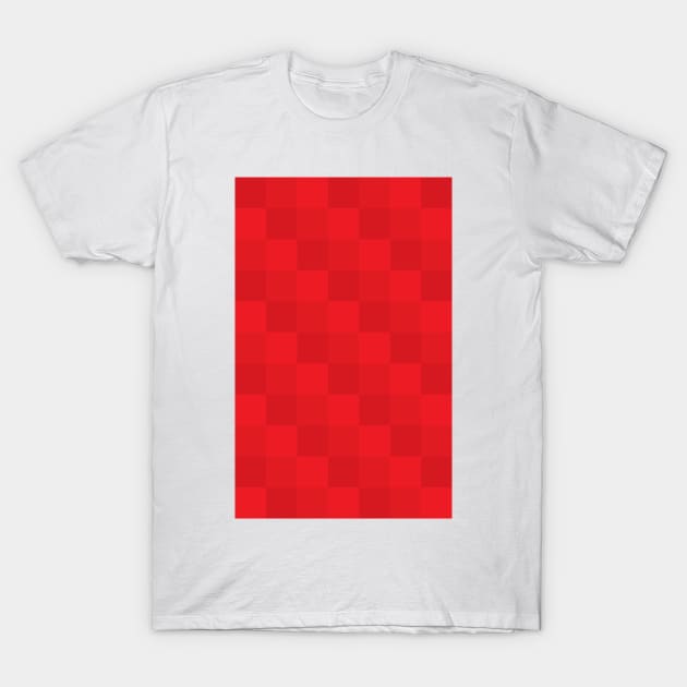 Aberdeen Retro Red Checkered Home 1987 - 1990 T-Shirt by Culture-Factory